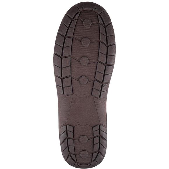 Haggar Mens Microsuede Fleece Brown Memory Foam Slippers Slip On Loafer L 9.5/10 - Picture 3 of 5